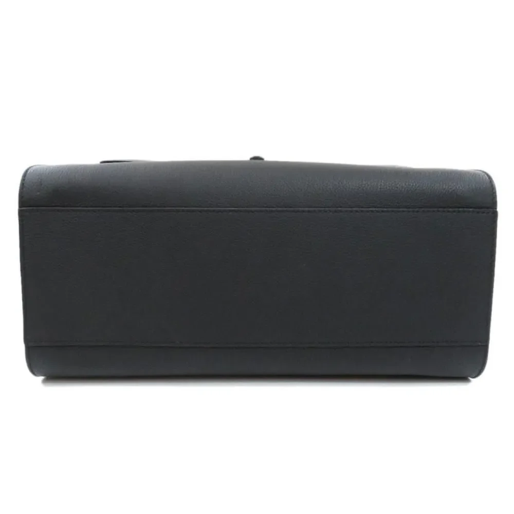 Louis Vuitton LockMe Tote MM Tote Bag Calf Black